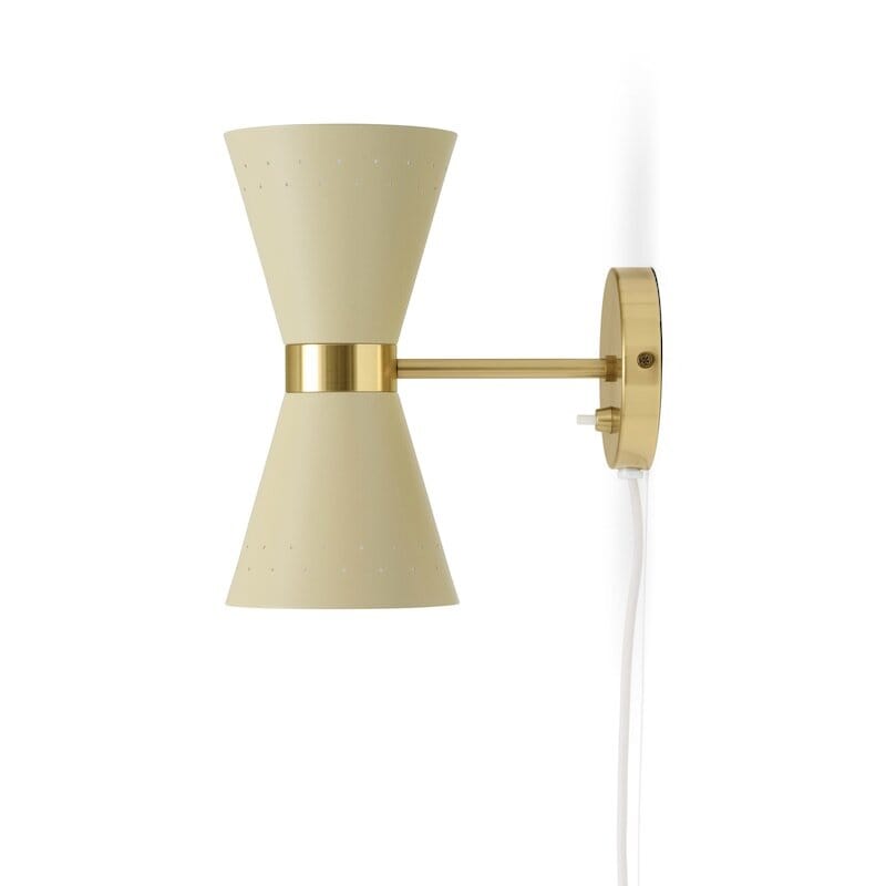 Collector vägglampa creme