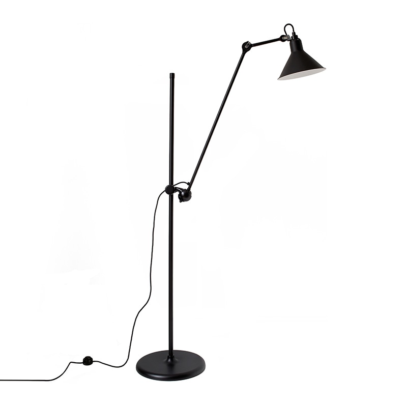 Lampe Gras N°215 golvlampa conic svart