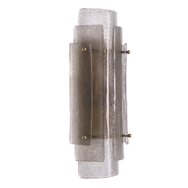 Sylvester Vägglampa Antik mässing/glas