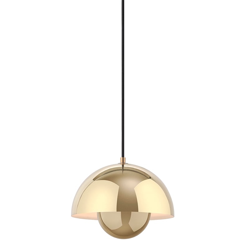 Flowerpot VP1 taklampa Brass-Plated