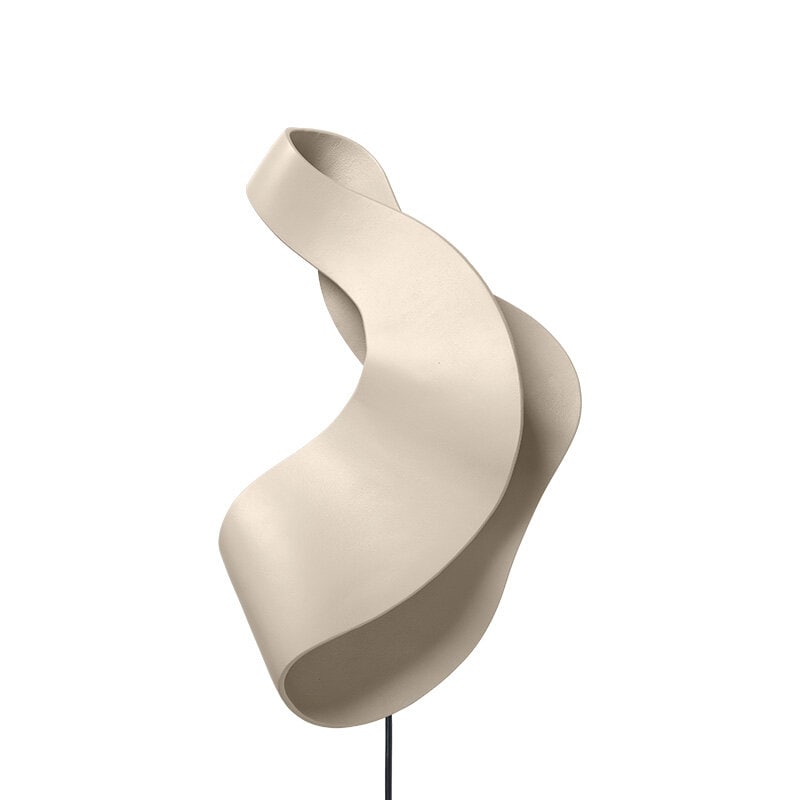 Oyster vägglampa ljus kaschmir