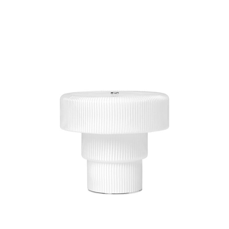 Ripple H16,5cm portabel bordslampa vit