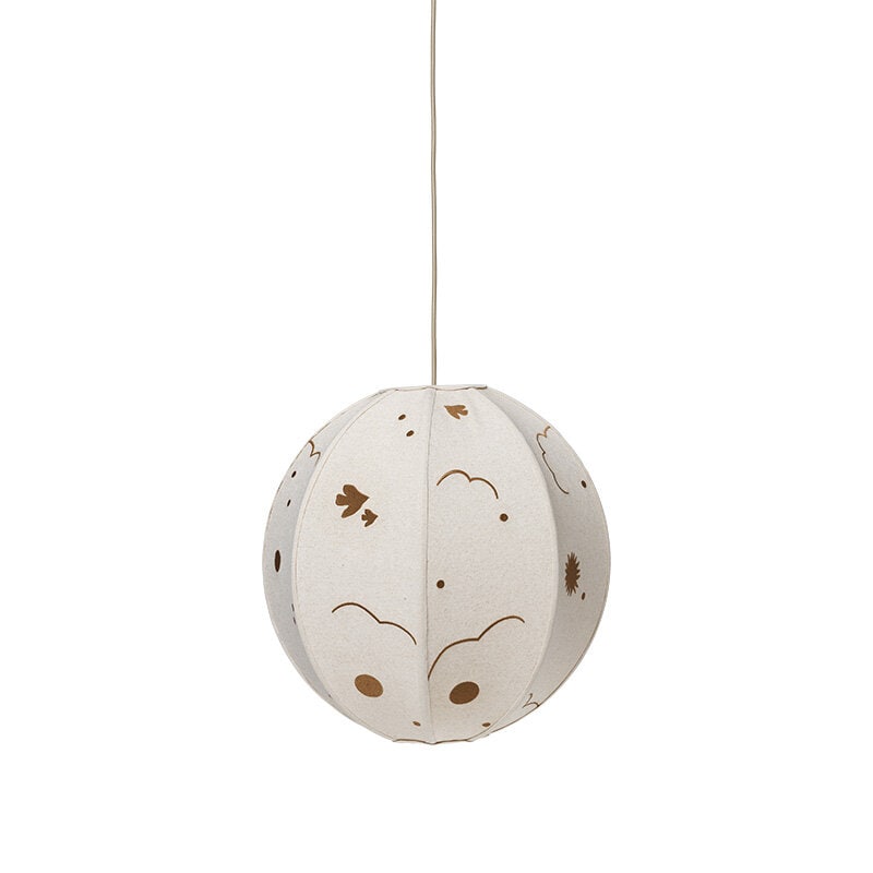 Skye textile lampskärm natur/brons