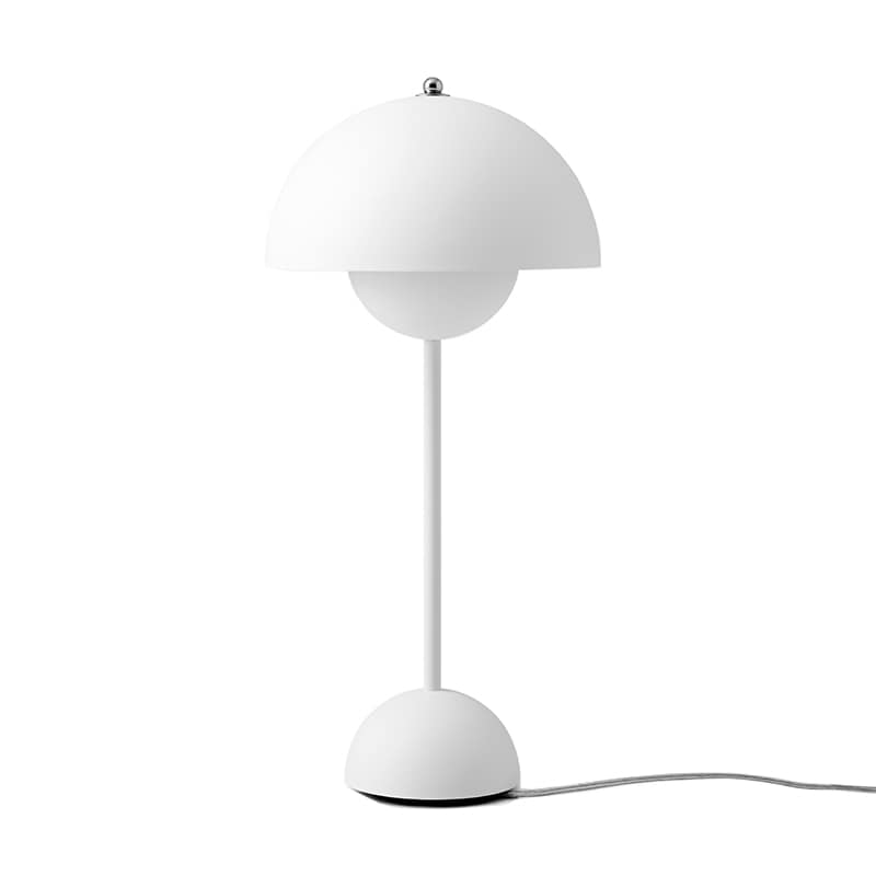 Flowerpot VP3 bordslampa matt white