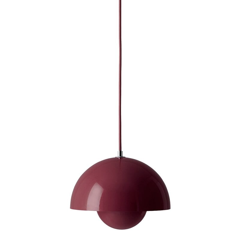 Flowerpot VP1 taklampa Dark Plum