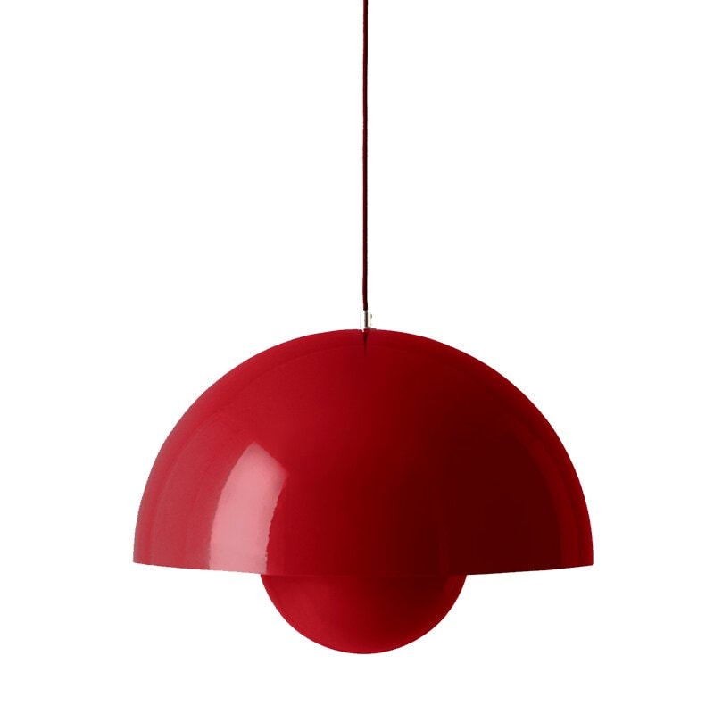 Flowerpot VP2 taklampa Vermilion Red