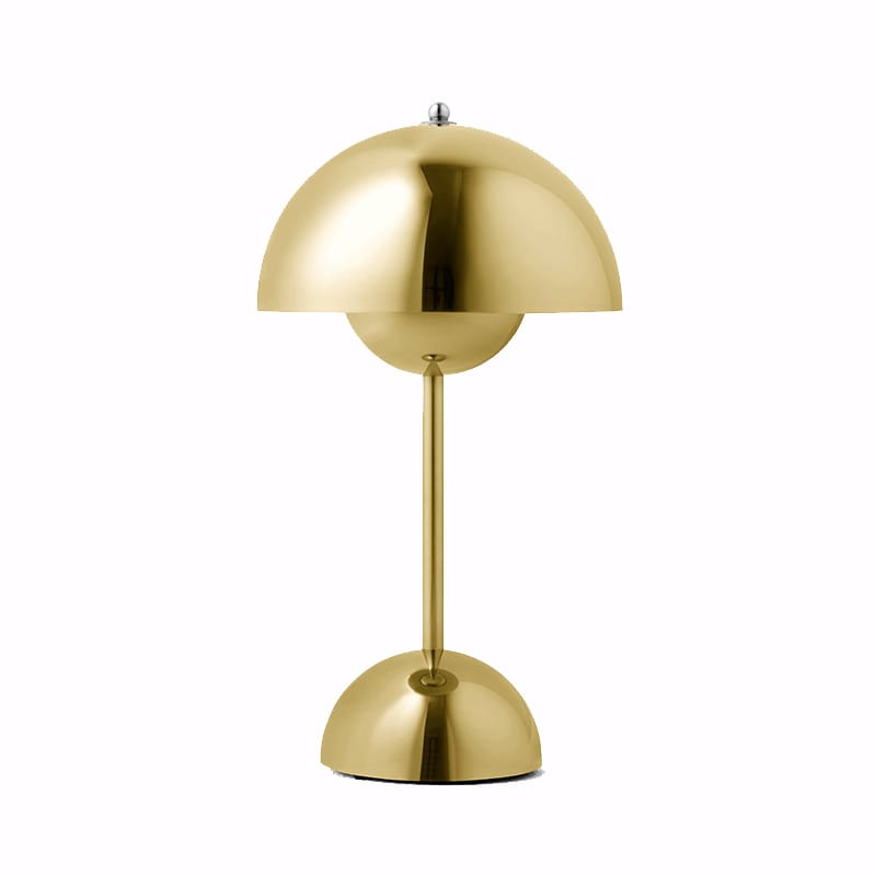 Flowerpot VP9 portabel bordslampa Brass-Plated, Magnetisk laddningskabel