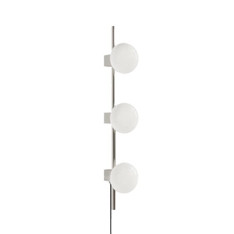 Ovoid triple vägglampa stainless steel