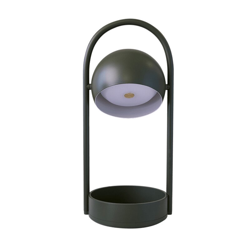 Ball portabel bordslampa olivgrön