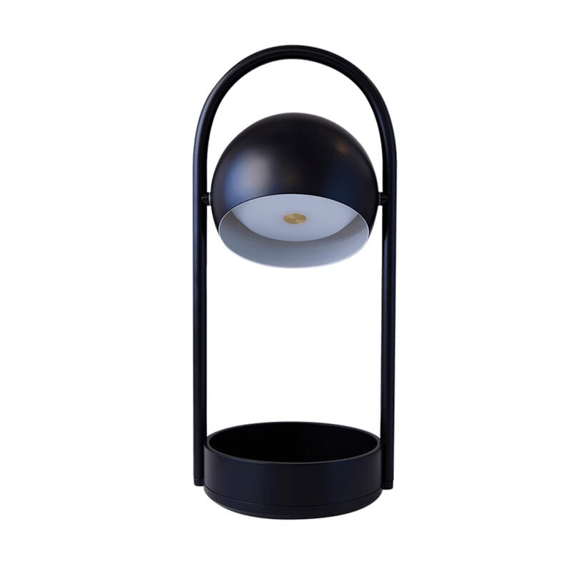 Ball portabel bordslampa svart