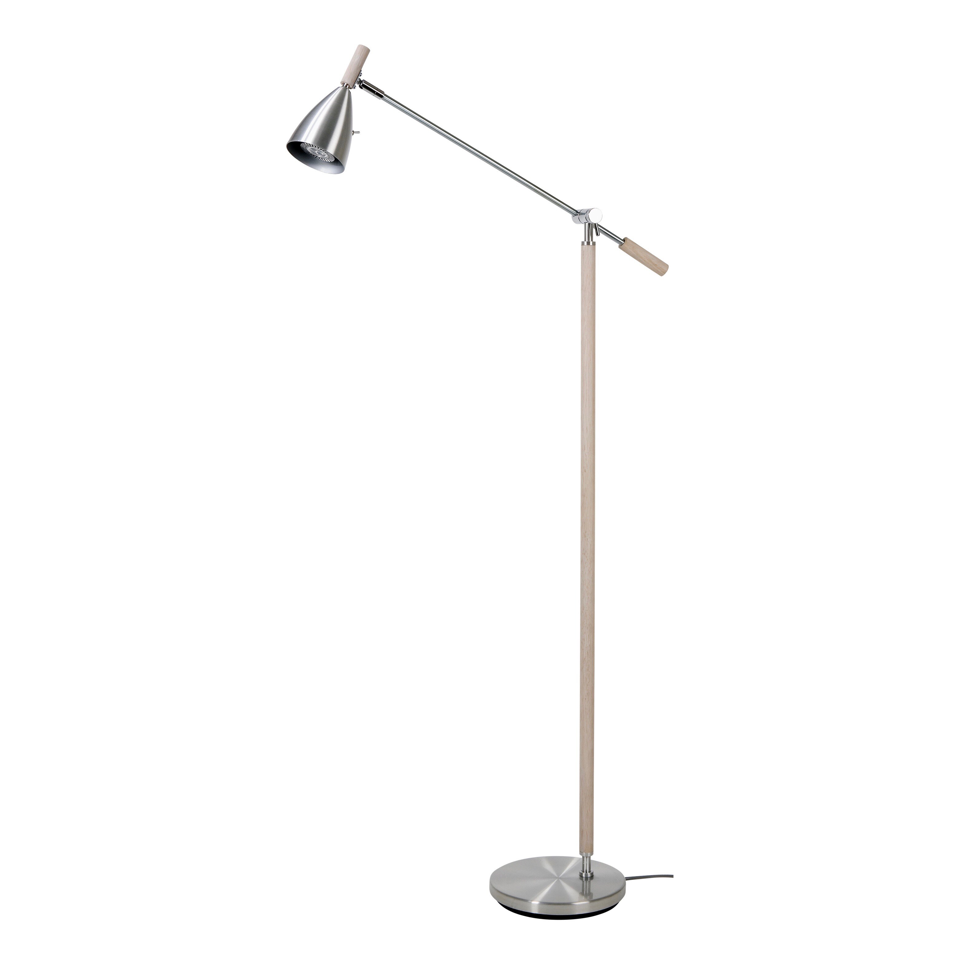 Frank 2:0 Golvlampa vitbets/aluminium