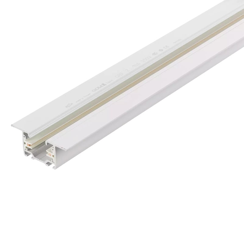 Global Base Track Recessed 1-fas 2m vit