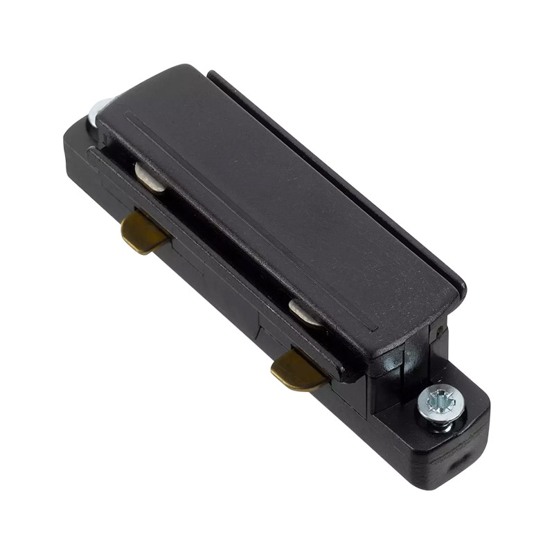 Global Base Straight Connector 1-fas svart