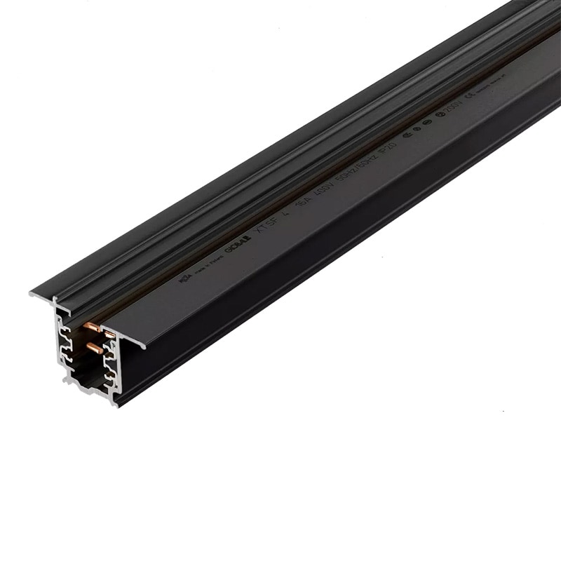 Global Pro Track Recessed 3-fas 2m svart