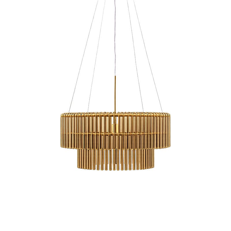 Hook 60 taklampa cognac/borstad mässing