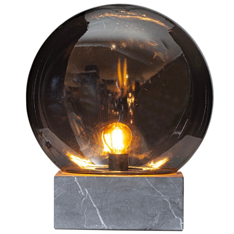 Glori Ø30cm bordslampa rökgrå