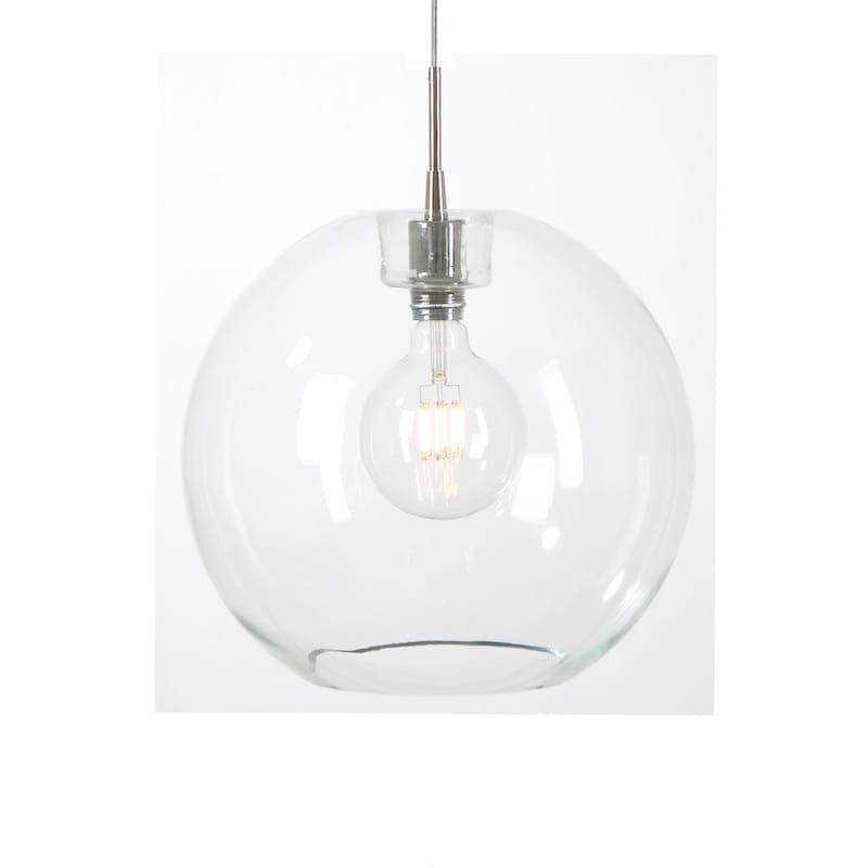 Gloria 38cm Taklampa klart glaskrom Belid Norrmalms Glob Taklampa Vitt GlasKrom Taklampor Belysning