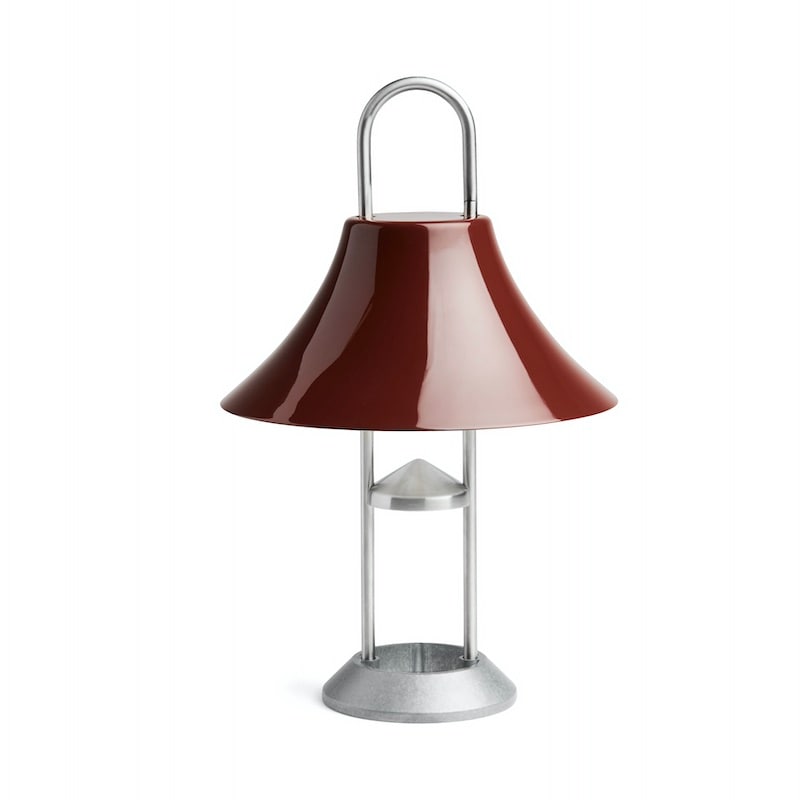 Mousqueton portabel bordslampa iron red