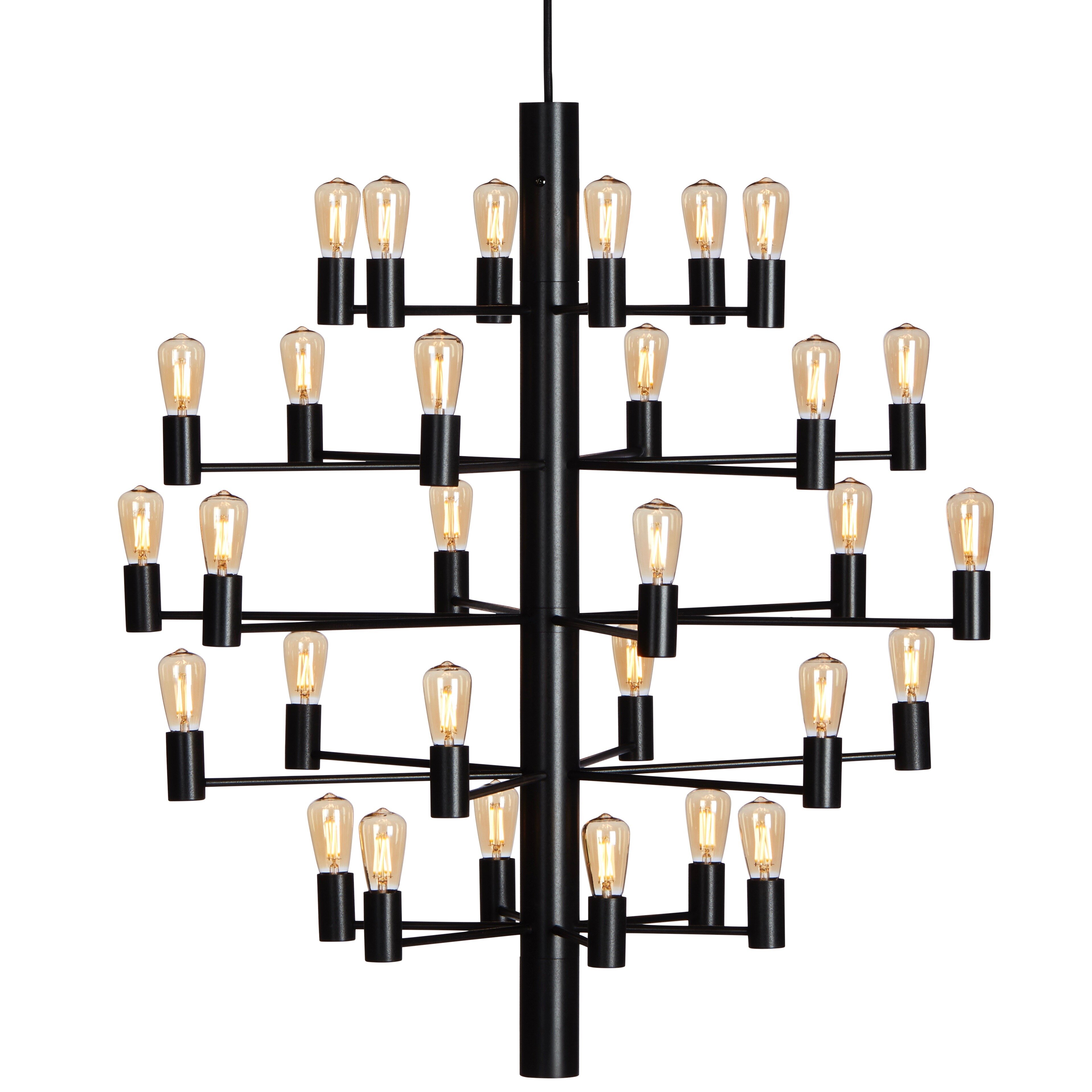 Manola 30 taklampa satin svart