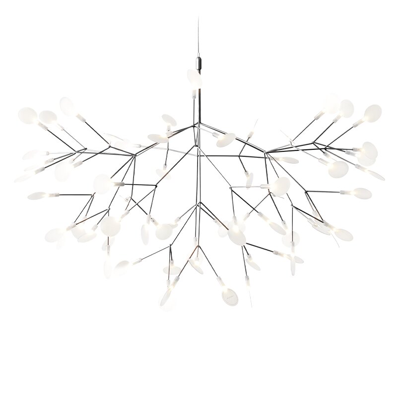 Heracleum III Large taklampa nickel