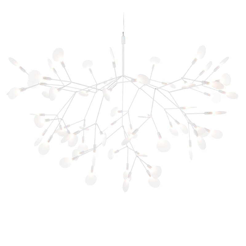 Heracleum III Large taklampa vit