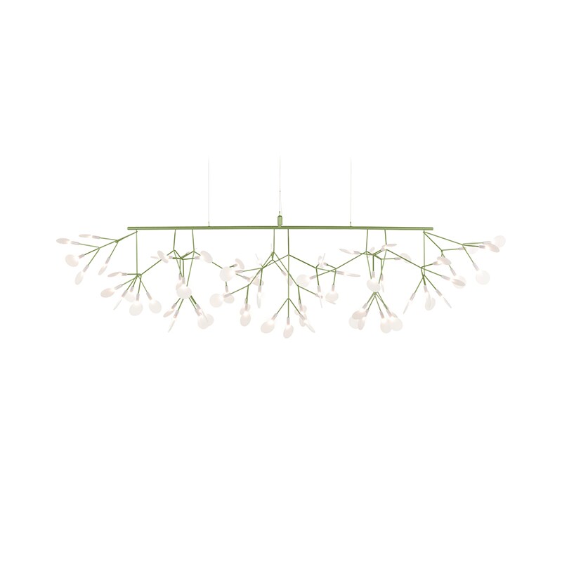 Heracleum III Linear taklampa grön