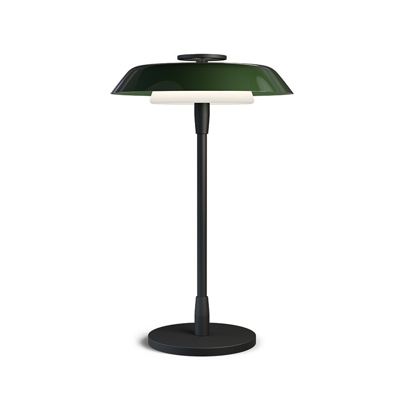 Horisont H475 bordslampa mattsvart/blank skogsgrön