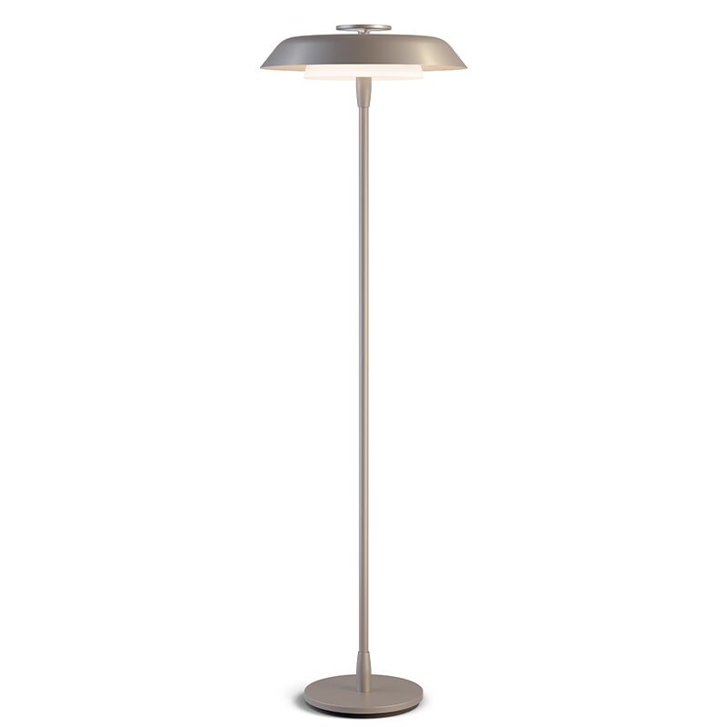 Horisont golvlampa metallic champagne