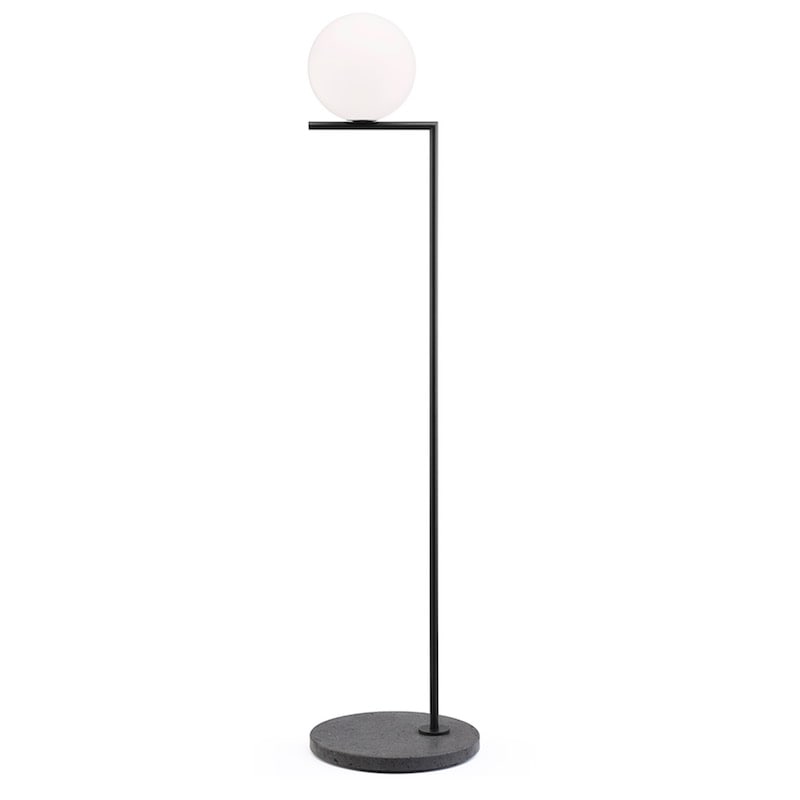 IC Lights F1 outdoor golvlampa matt svart/matt svart lava marmor