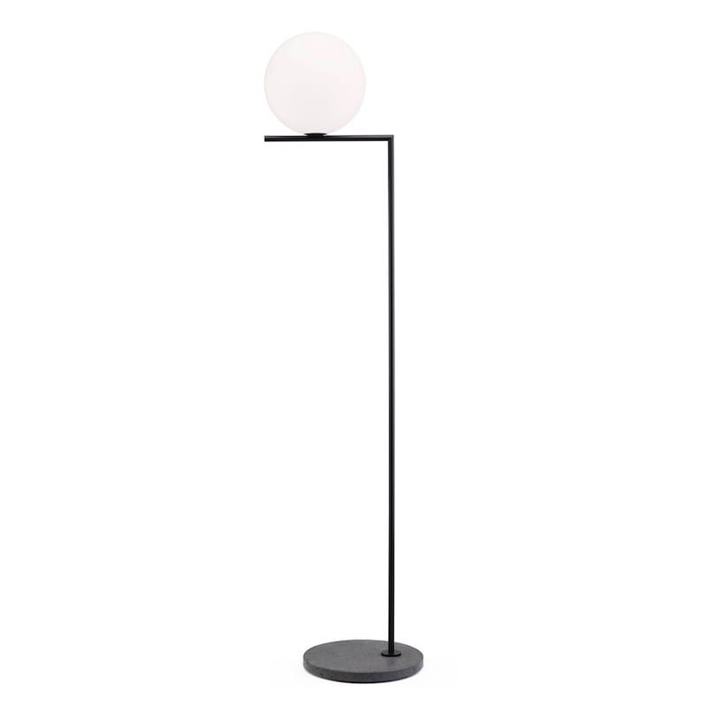 IC Lights F2 outdoor golvlampa matt svart/matt svart lava marmor