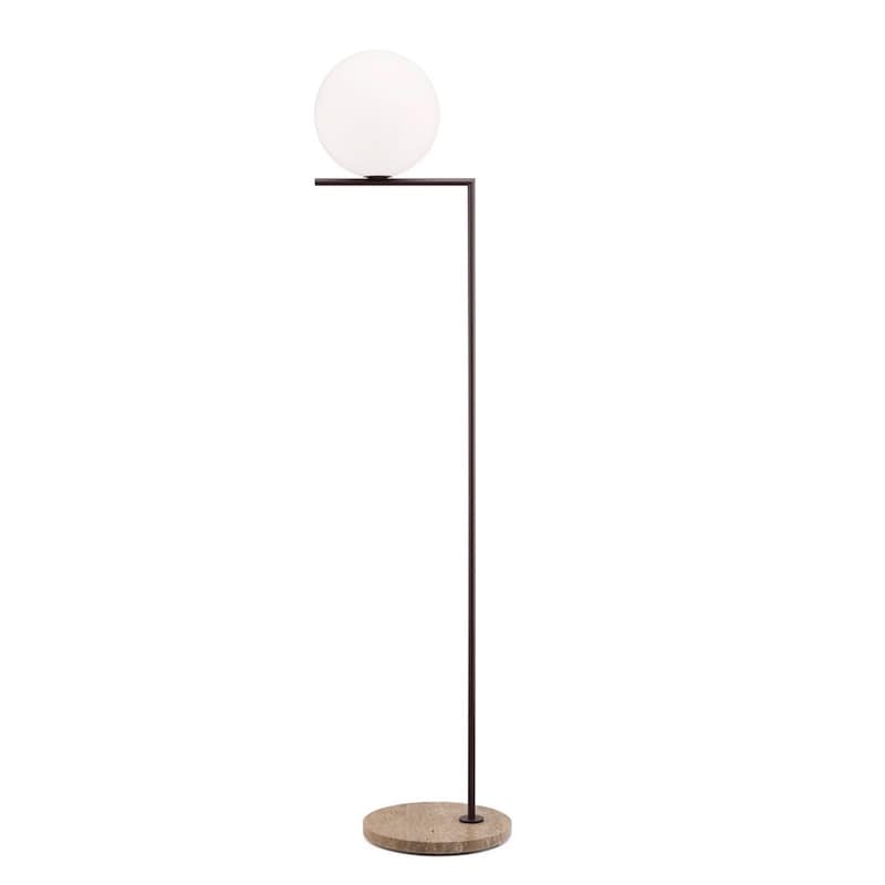 IC Lights F2 outdoor golvlampa djup brun/travertino marmor