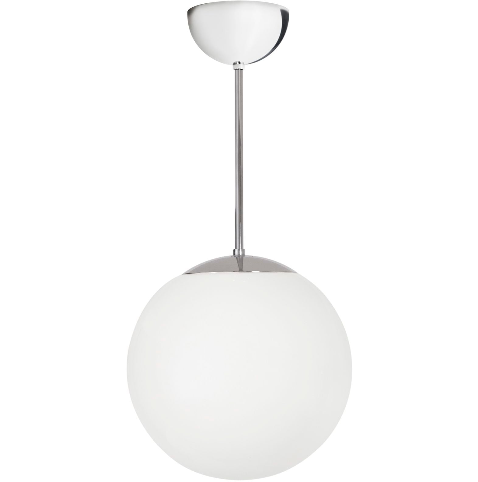 Glob Ø500 taklampa krom/matt opalglas
