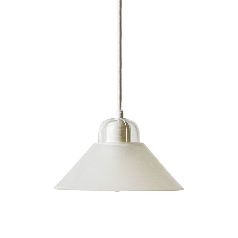 Kalo taklampa sandblästrat glas/vit kabel