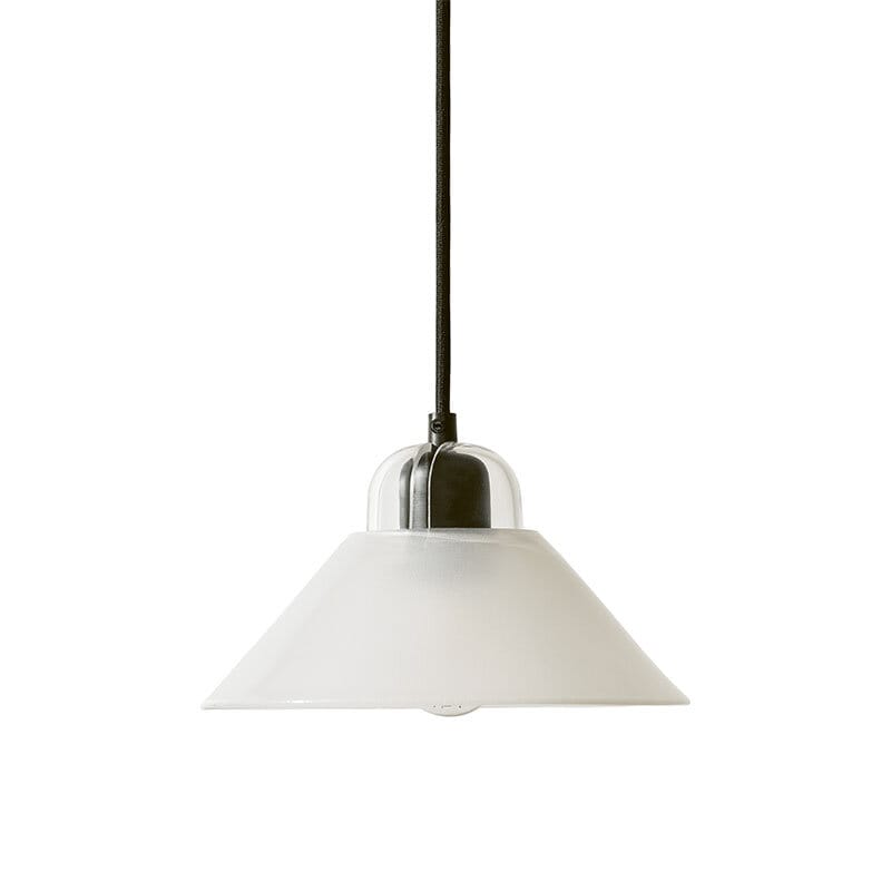 Kalo taklampa sandblästrat glas/svart kabel