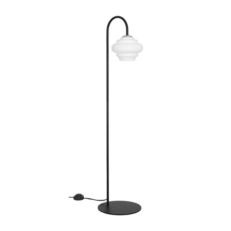 Ice golvlampa svart/aluminium