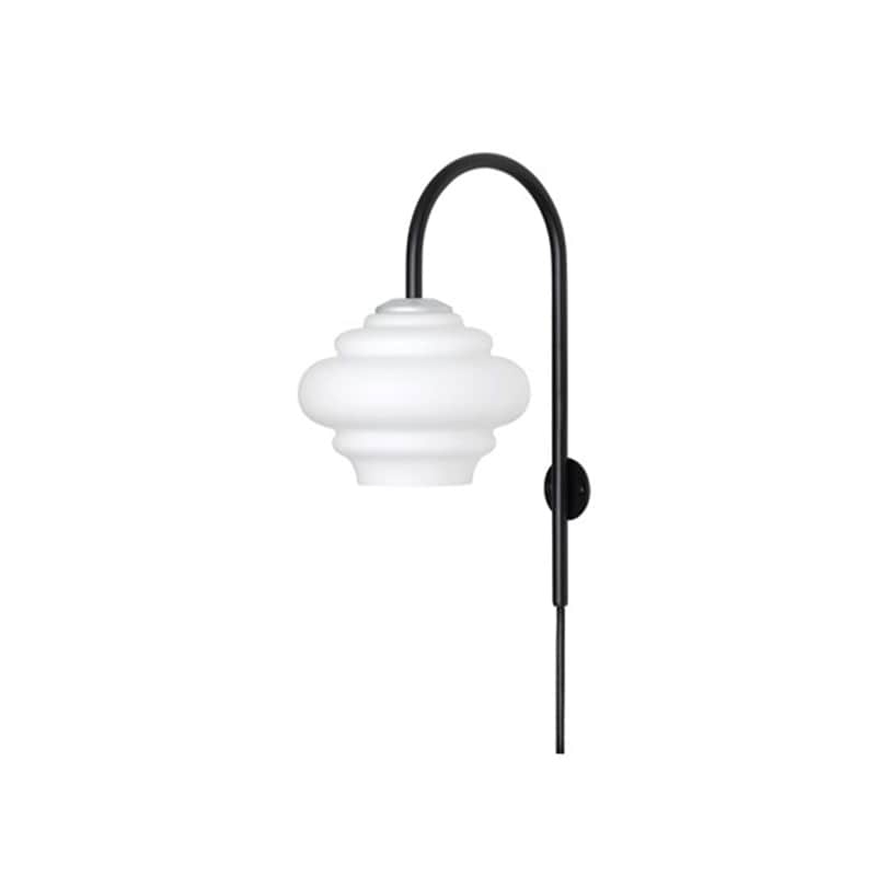 Ice vägglampa Vit/svart/aluminium