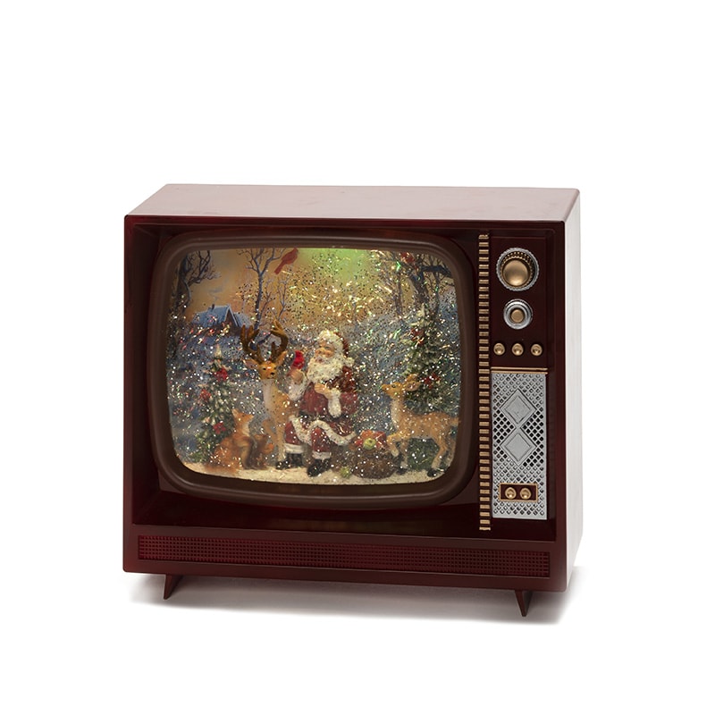 TV Tomte & ren mekanisk juldekoration med musik