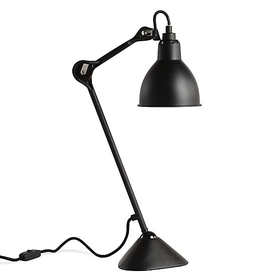 Lampe Gras N°205 bordslampa round svart
