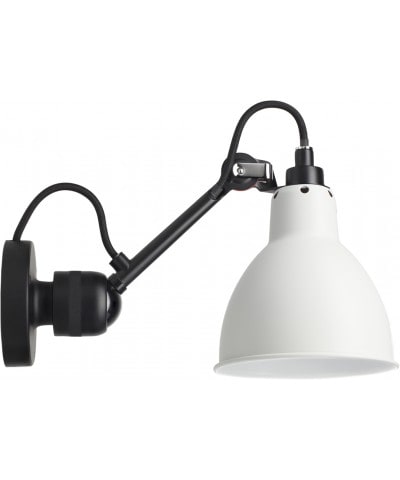 Lampe Gras N°304 vägglampa round svart/vit