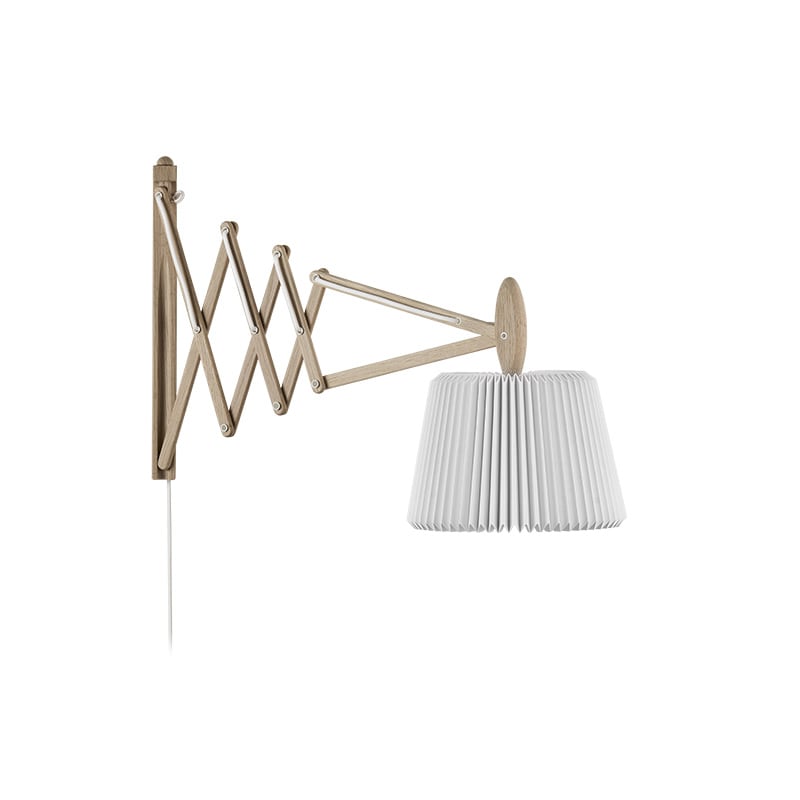 Le Klint 233-120 Sax vägglampa papper vit/ljus ek