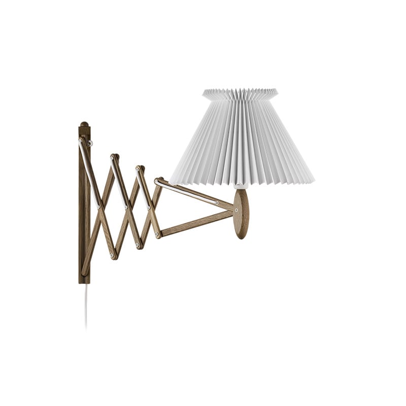 Le Klint 234-6 Sax vägglampa papper vit/rökt ek