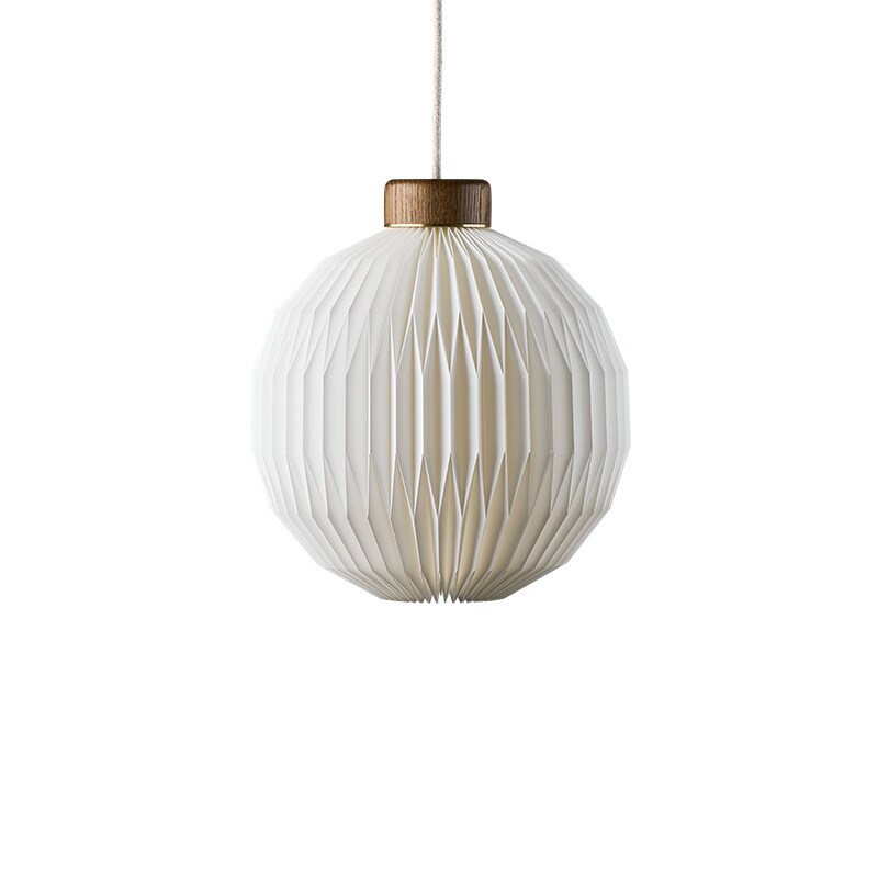 Le Klint 180 medium taklampa papper rökt ek