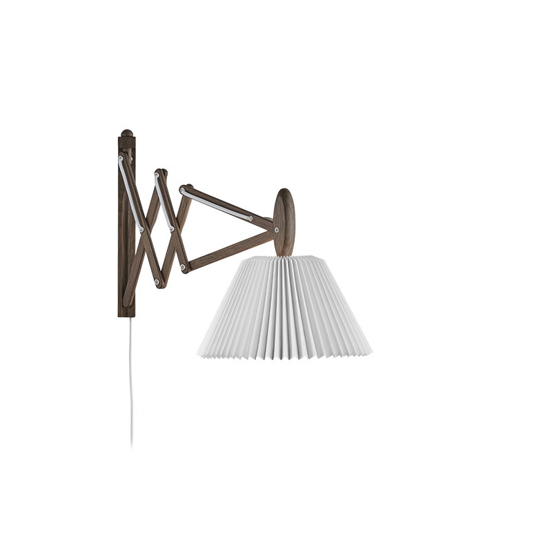 Le Klint 223-2 Sax vägglampa papper vit/rökt ek