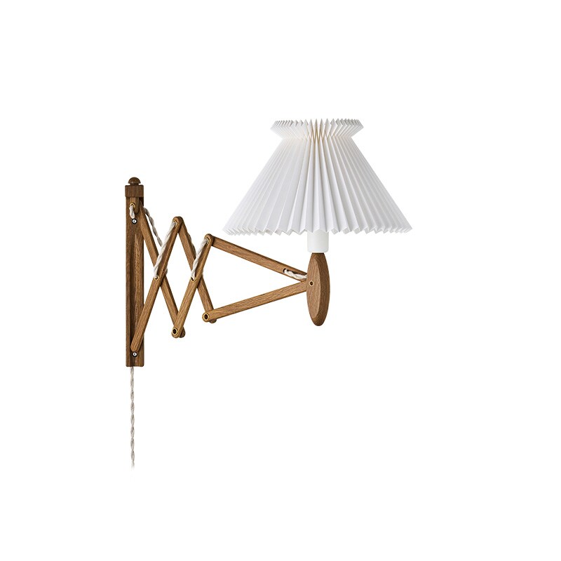 Le Klint 224-6 Sax vägglampa Anniversary papper vit/rökt ek/mässing