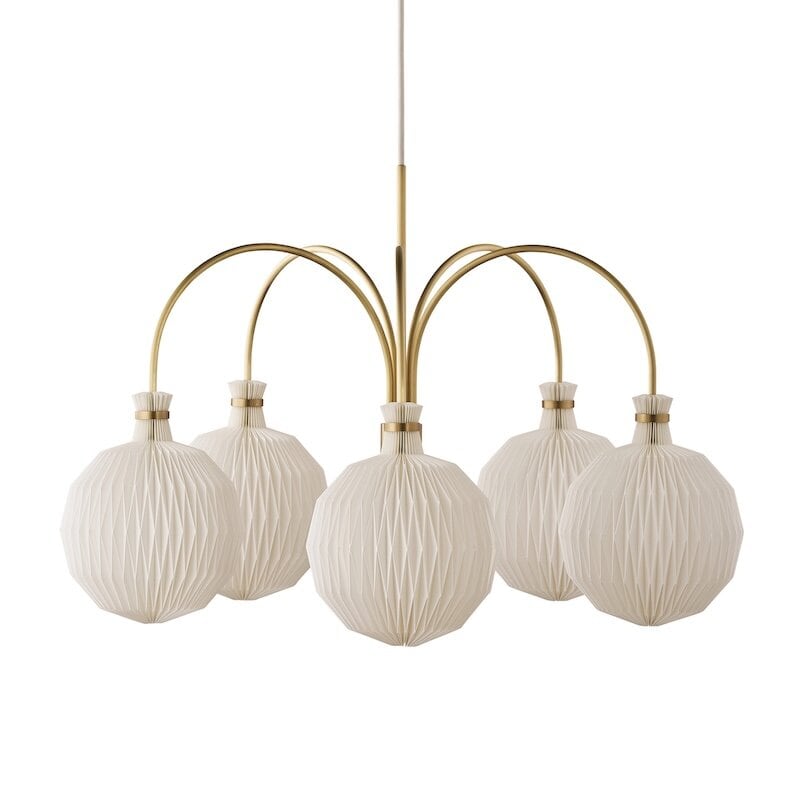 Le Klint 101 chandelier taklampa mässing