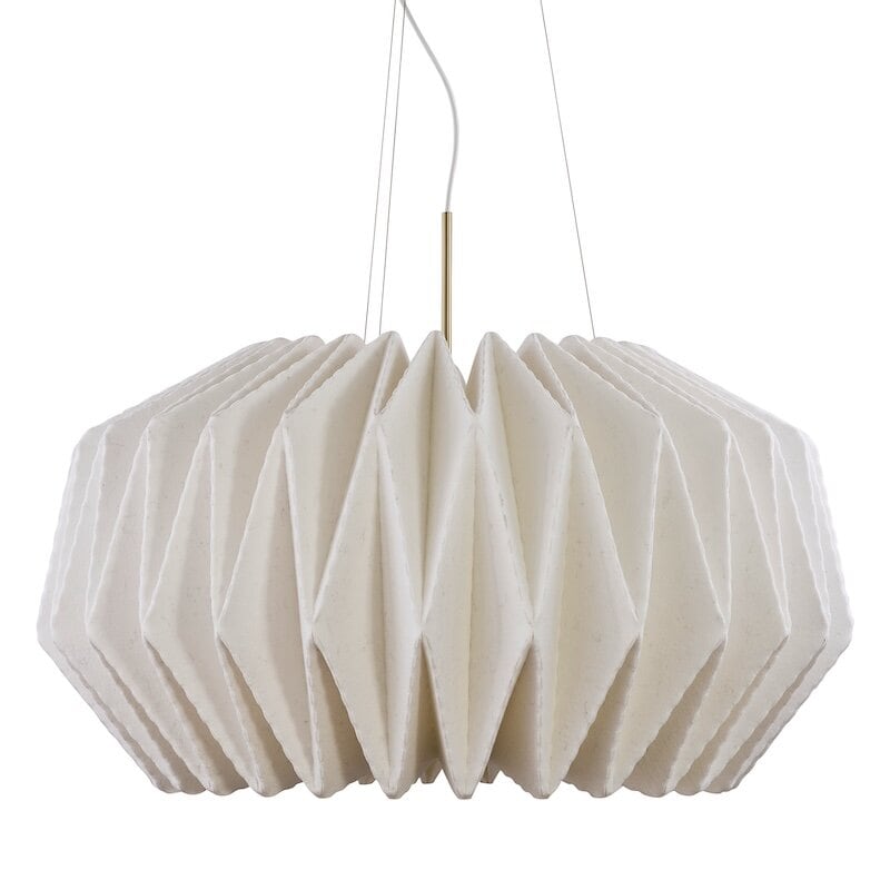 Le Klint 164 round XL softly pleated mässing