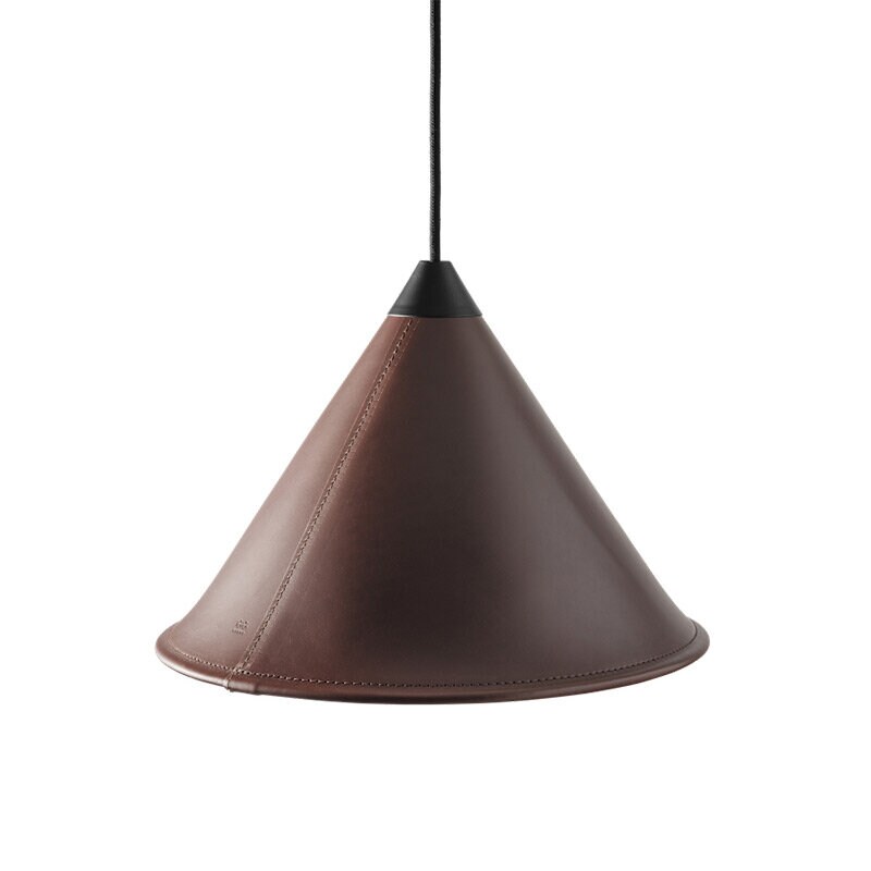 Leather Cone Namibia Ø35 taklampa chocolate