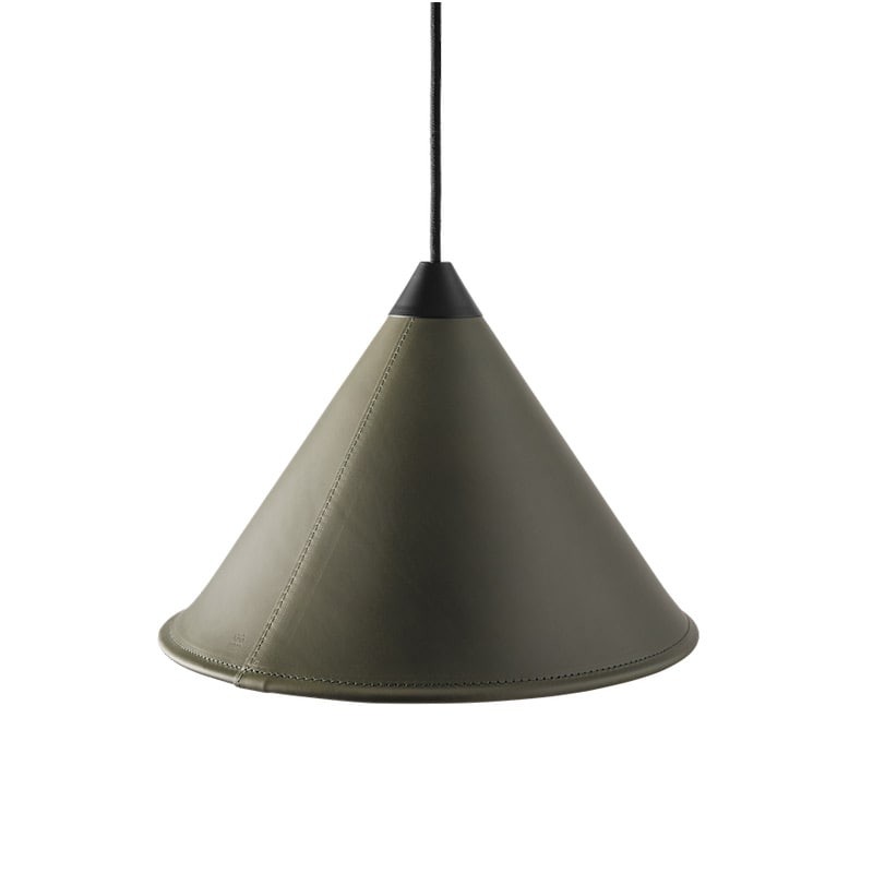 Leather Cone Namibia Ø35 taklampa grass green