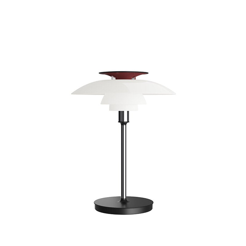 PH 80 Portabel bordslampa Krom/Opalvit