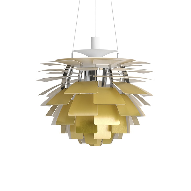 PH Artichoke Ø600 taklampa mässing V4